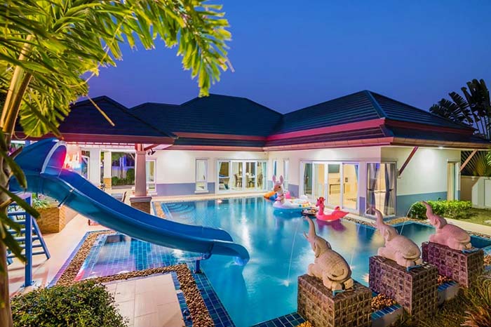 Marine Pattaya Poolvilla บ้านพัก มารีน พัทยา พูลวิลล่า จ.ชลบุรี ที่พัก โรงแรม 4